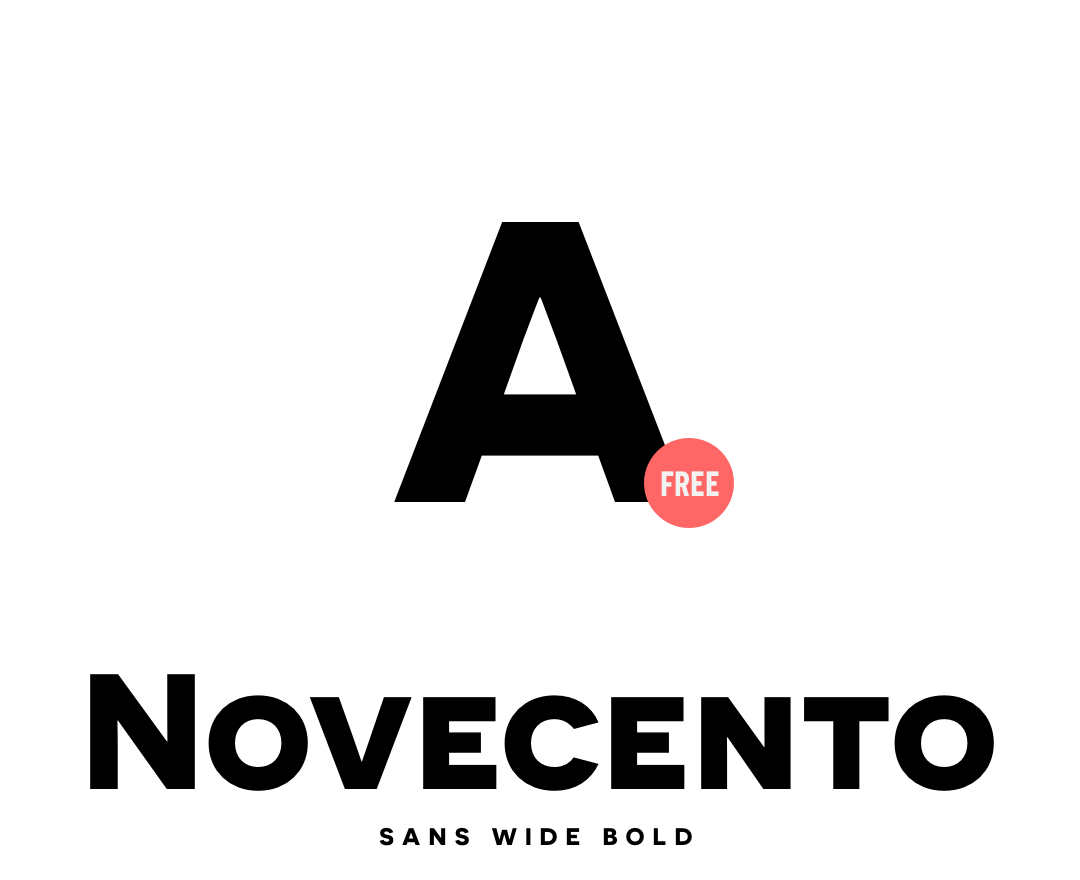 Download Novecento Sans Wide Bold free font.