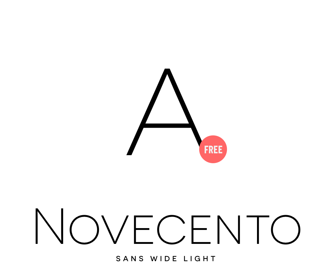 Download Novecento Sans Wide Light free font.