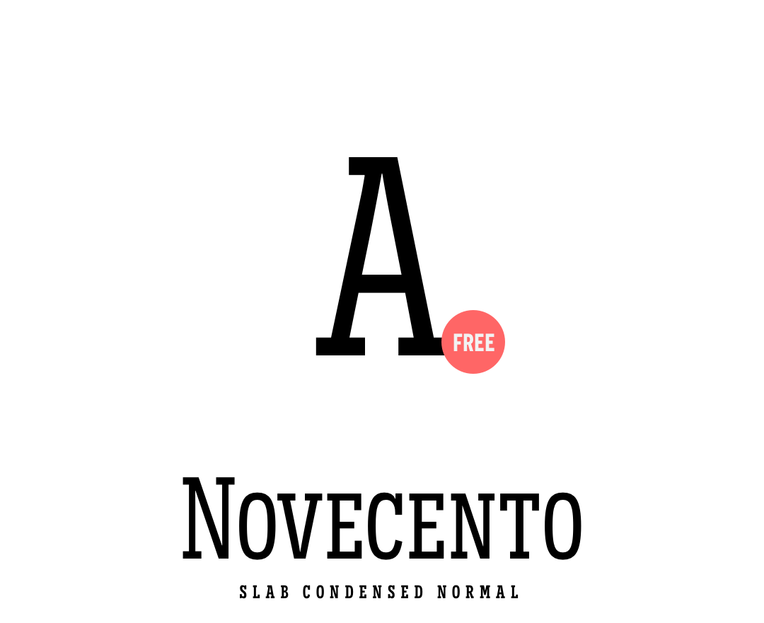 Download Novecento Slab Condensed Normal free font.